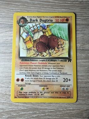 Dark Dugtrio #23/82/Pokemon Team Rocket